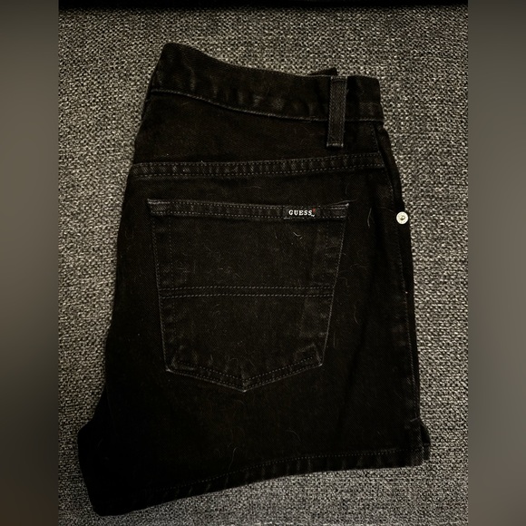 Guess Black Denim Shorts - Picture 1 of 5